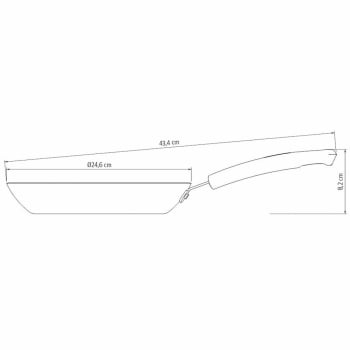 Frigideira Tramontina Sicília Alumínio Revest. Completo Antiaderente Starflon 24 cm 1.2 L 20400624