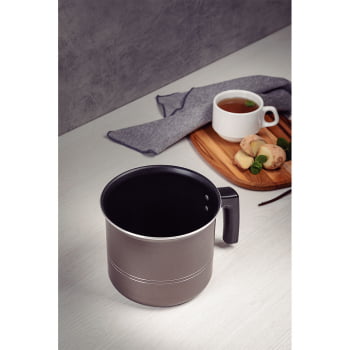 Fervedor Tramontina Sicília Avelã Em Alumínio Revestido e Antiaderente Starflon  14cm 1,9L 20405614