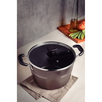 Caldeirão Tramontina Sicília Avelã Alumínio Revestimento Antiaderente Starflon 24 cm 5,7 L 20407624