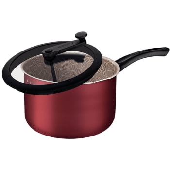 Pipoqueira Tramontina Paris Alumínio c/ Revest. em Antiad. Starflon Max Vermelho 22cm 4,8L 28536722