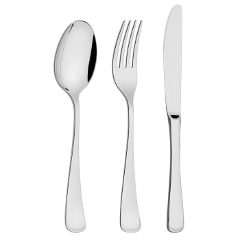 Faqueiro Tramontina Mônaco 130 Pçs Aço Inox Facas de Mesa Forjadas Brilho Estojo de Madeira 66917227