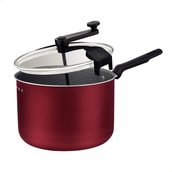 Panela Pipoqueira Tramontina Loreto Alumínio Antiaderente Starflon Max Vermelho 20cm 3,5L 20387720