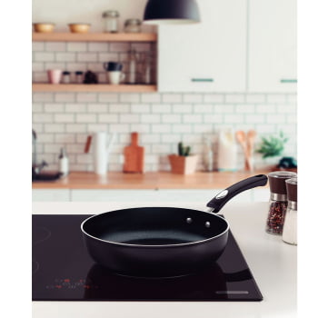 Frigideira Funda Tramontina Mônaco Induction Alumínio Revestimento Anti Starflon 24cm 2,7L 28703024