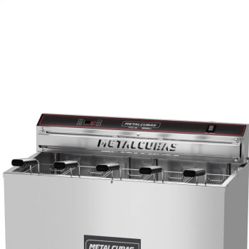 Fritador Industrial Elétrico Metalcubas FAO 45 5 Cubas Zona Fria De Água 220V Monofásico 10000W