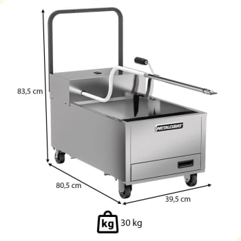 Filtrador de Óleo Industrial FO 45 Metalcubas 220V Filtragem Micrométrica 45 Litros
