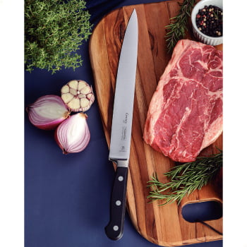 Faca para Carne Tramontina Century Lâmina Aço Inox Cabo Policarbonato e Fibra de Vidro 10" 24010110