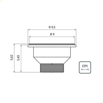 Kit Válvula Tramontina 3 1/2 P/Pias e Cubas 94510012 + Sifão Simples Sanfonado