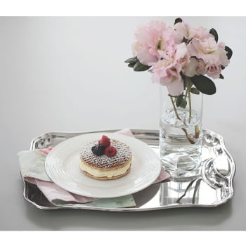 Bandeja Servir Retangular Classic Tramontina Aço Inox 34 x 24 cm com Alças 61440350