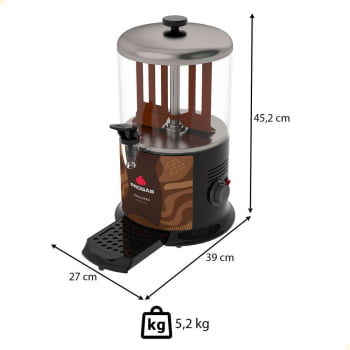 Chocolateira Chocopró Progás com Copo Medidor 6 Litros de Chocolate Quente 220V PRCHOCO-06