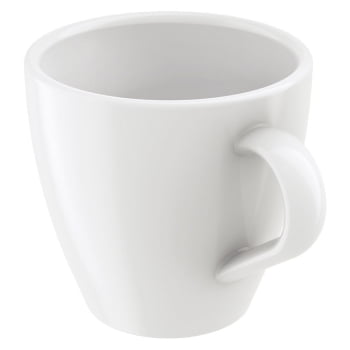 12 Xícaras Cappuccino Tramontina Paola em Porcelana Branca 200 ml 96600125