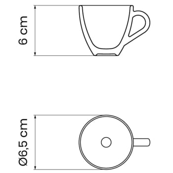 12 Xícaras Expresso Tramontina Paola em Porcelana Branca 95 ml 96600126