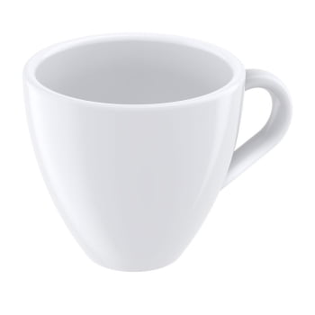 12 Xícaras Expresso Tramontina Paola em Porcelana Branca 95 ml 96600126