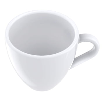 12 Xícaras Expresso Tramontina Paola em Porcelana Branca 95 ml 96600126