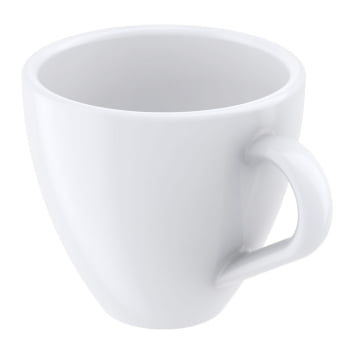 12 Xícaras Expresso Tramontina Paola em Porcelana Branca 95 ml 96600126