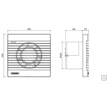 Exaustor Ventilador para Banheiro e Lavabo Tramontina BA 100 127V 94523001