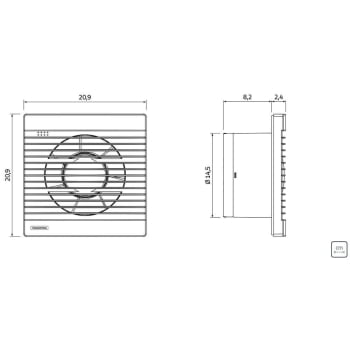 Exaustor Ventilador para Banheiro e Lavabo Tramontina BA 150 127V 94523003