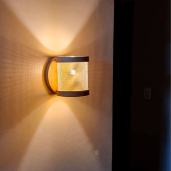 Arandela Muller Straw Mini Imbuia G9 Led 2510IB