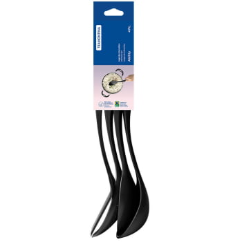 Jogo de Utensílios Tramontina Ability Em Nylon Preto Resistente 4 Peças 25199001