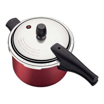 Panela de Pressão Tramontina Vancouver Alumínio Rev. Antiaderente Vermelho 20 cm 4,5 L 20582720
