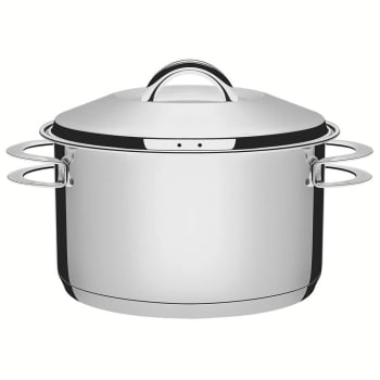Caçarola Funda Tramontina Solar em Aço Inox Fundo Triplo com Tampa e Alças 16 cm 1,8 L 62504161