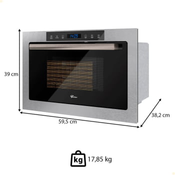 Micro-Ondas De Embutir Fischer Infinity 25 Litros Touch Com Grill