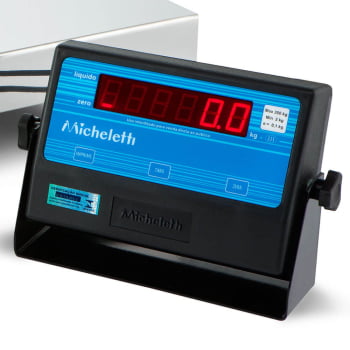 Balança Eletrônica Micheletti MIC-A300 MIC3-LED RS232 300kg/100g 50x60cm Plataforma Aço Inox S/ Col.