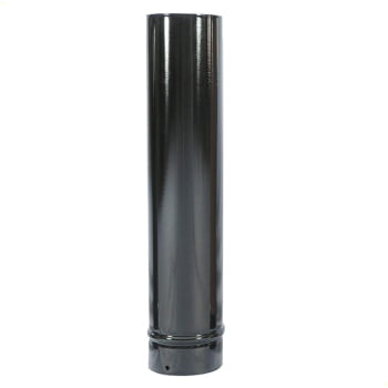 Cano para Chaminé Venax Esmaltado Preto 1/2 Metro 110 Mm 7592 Cano para Chaminé Venax Esmaltado Preto 1/2 Metro 110 Mm 7592