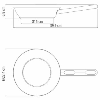 Frigideira Tramontina Allegra em Aço Inox com Fundo Triplo 20 cm 1,30 L 62666200
