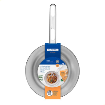 Frigideira Tramontina Allegra em Aço Inox com Fundo Triplo 24 cm 2,1 L 62666240