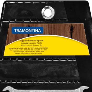 Jogo de Chaves Fixas Tramontina Basic Corpo Aço Especial Cromado 5 Peças 8mm a 17mm 41120205