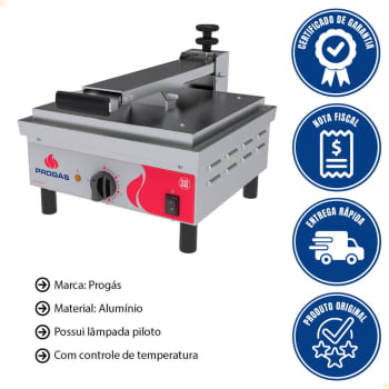Prensa Grill Chapa em Aluminío Elétrico Progás 127V PRA-45 P40945