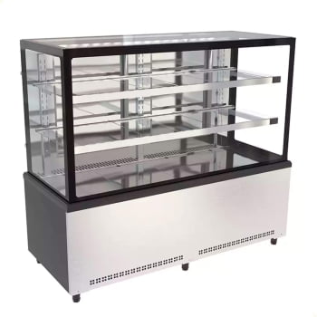 Balcão Vitrine Fria Venâncio Prime 601L Inox Ar Forçado Vidro Duplo Low-E 150cm 220V PBV15 Balcão Vitrine Fria Venâncio Prime 601L Inox Ar Forçado Vidro Duplo Low-E 150cm 220V PBV15