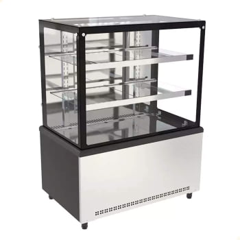 Balcão Vitrine Seca Venâncio Prime 424L Vidro Temperado Inox 100cm 220V PBV10 Balcão Vitrine Seca Venâncio Prime 424L Vidro Temperado Inox 100cm 220V PBV10