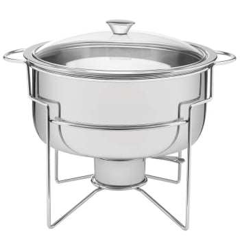 Rechaud Banho-maria Tramontina em Aço Inox 7 L com Fogareiro com Alças 61042200