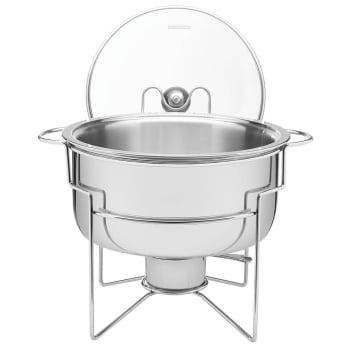 Rechaud Banho-maria Tramontina em Aço Inox 7 L com Fogareiro com Alças 61042200