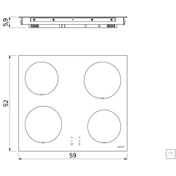 Cooktop por Indução Tramontina Square Basic 4 Bocas 4EI 60 220V 94751022
