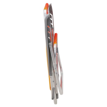Kit 4 Cadeiras de Praia Reclin.Tramontina Bali Baixa Alumínio Assento Laranja e Amarelo 92900101