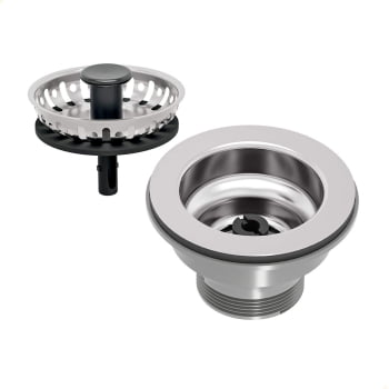 Válvula Tramontina 3 1/2" sem Escape em Inox 430 e Polipropileno para Pias Cubas e Tanques 94510034