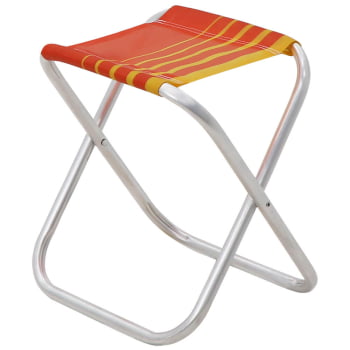 Kit 2 Banquetas de Praia Tramontina Fiji em Alumínio com Assento Laranja e Amarelo 92900301