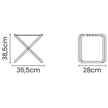 Kit 4 Banquetas de Praia Tramontina Fiji em Alumínio com Assento Laranja e Amarelo 92900301