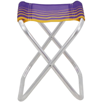 Kit 2 Banquetas de Praia Tramontina Fiji em Alumínio com Assento Roxo e Amarelo 92900303