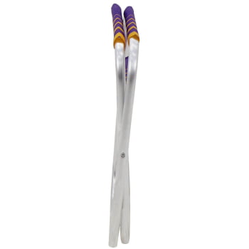Kit 2 Banquetas de Praia Tramontina Fiji em Alumínio com Assento Roxo e Amarelo 92900303