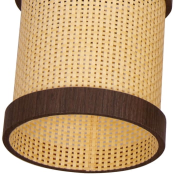 Luminária Muller Trilho Straw Imbuia G9 Led 3 Lâmpadas 2563IB