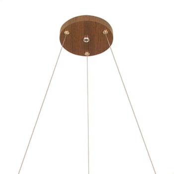 Lustre Muller Straw Roda Imbuia G9 Led 6 Lâmpadas 2576IB