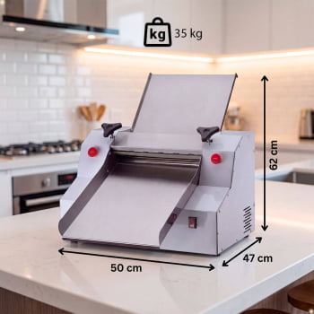 Cilindro Sovador Profissional Malta 25 kg/h 2 Manípulos 40 cm Bivolt 1037