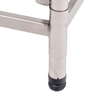 Mesa Com 8 Cantoneiras Imeca Em Aço Inox 430 60x60 cm Desmontada