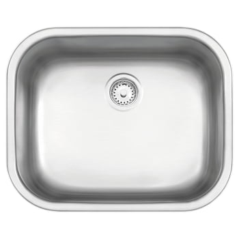 Cuba de Sobrepor ou Embutir Tramontina Aria Maxi 50 BS Prime Aço Inox Acetinado 50x40cm Sifão 94900