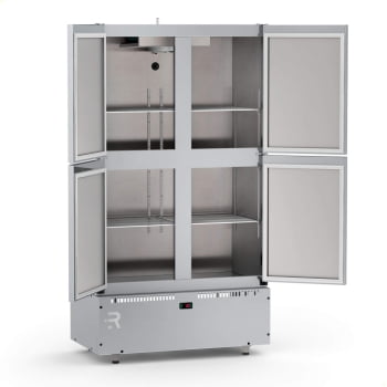 Mini Câmara Comercial Resfriados 4 Portas Refrimate Em Aço Inox 744 Litros 220V MC4P MCR