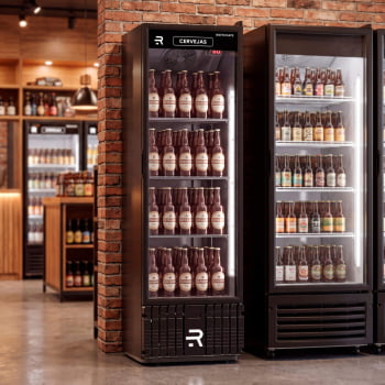 Visa Cooler Cerveja Refrimate 400 Litros 220V Com LED Porta De Vidro VCCE400PV