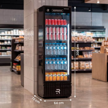 Visa Cooler Resfriados Refrimate 570 Litros 220V Porta de Vidro Com LED VCM570PV